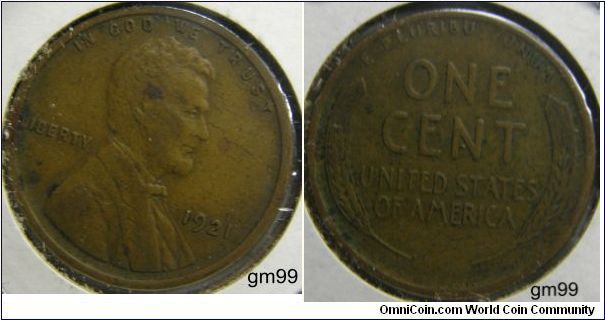 Bronze
1921 LINCOLN/Wheat Penny