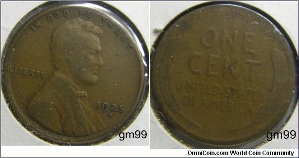 1925S LINCOLN/Wheat Penny