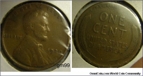 1929 LINCOLN/Wheat Penny