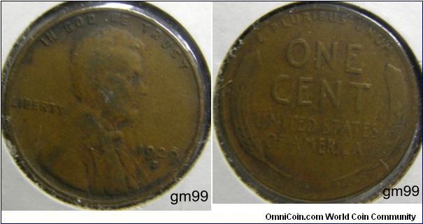 1929S LINCOLN/WHEAT Penny
