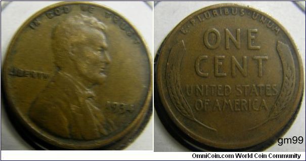 Bronze
1934 LINCOLN/Wheat Penny