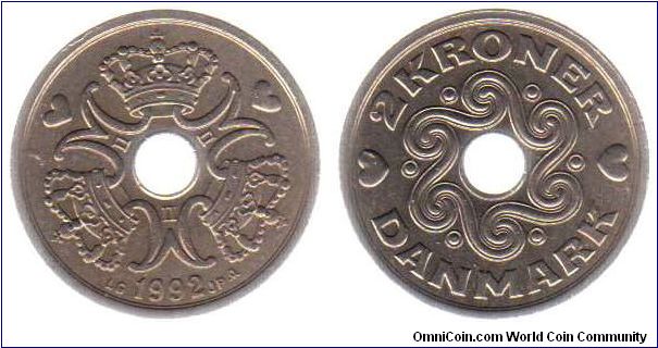 1992 2 Kroner