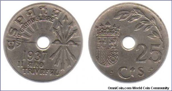 1937 25 centimos