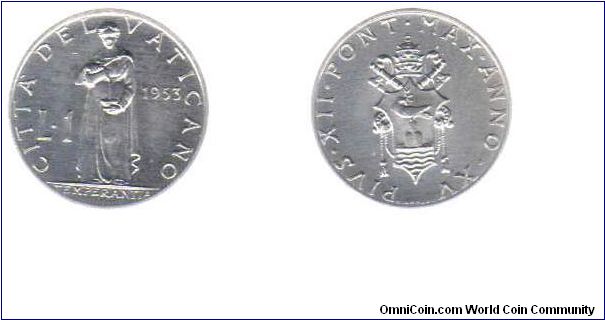 1953 1 Lira