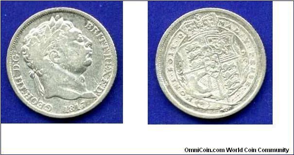 6 pence.
George III (1760-1820).


Ag925f. 2,83gr.
