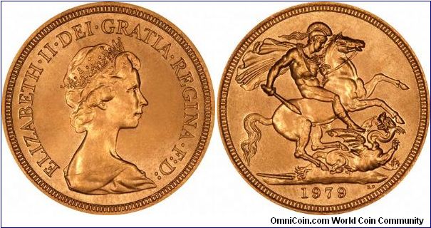 1979 uncirculated sovereign. This was also the first recent year in which proofs were also issued in the same year.