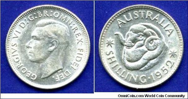 1 Shilling.
George VI (1936-1952) Rex.


Ag500f. 5,65gr.