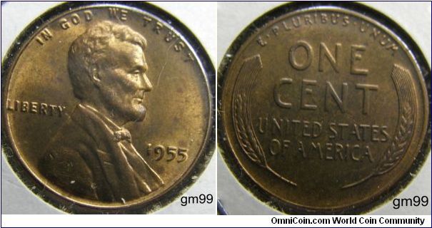 The Lincoln Wheat Ears Cent (sometimes referred to as a Wheat penny, a Wheatback, a Wheat Head, or a Wheatie) was a United States one-cent coin produced from 1909 to 1958.