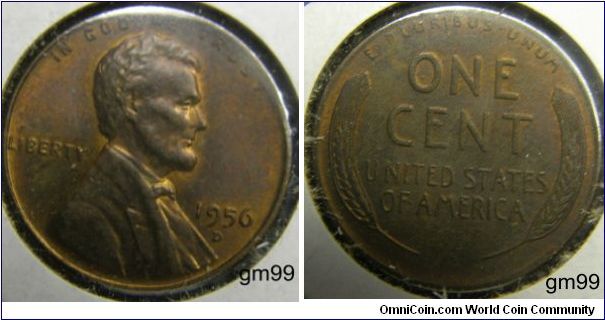 1956D LINCOLN/Wheat Penny