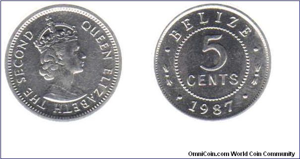 1987 5 cents