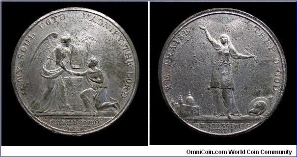 Peace of Amiens (by Hancock)- White metal medal - mm. 39