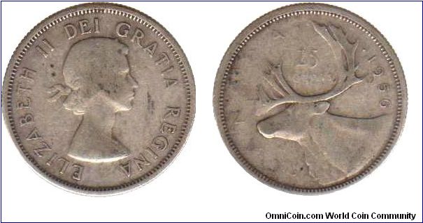 1956 25 cents