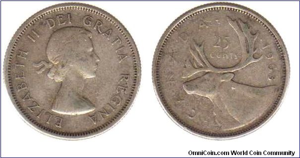 1963 25 cents