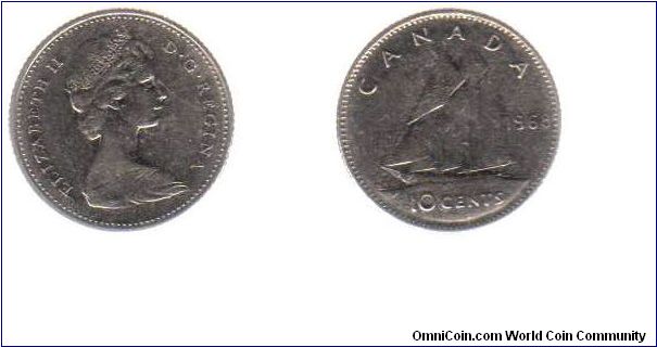 1968 nickel 10 cents