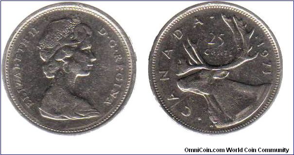 1971 25 cents