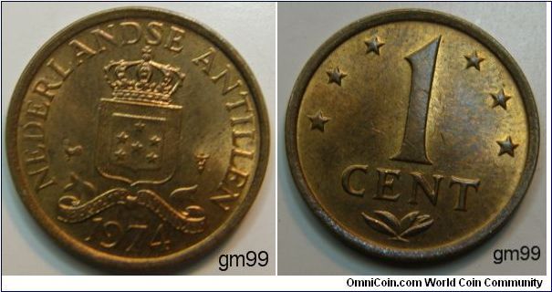 Antilles km8 1 Cent (1970-1978)