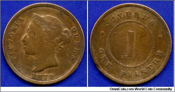 1 piastre.
Victoria (1837-1901) Queen.
Mintage 250,000 units.


Br.