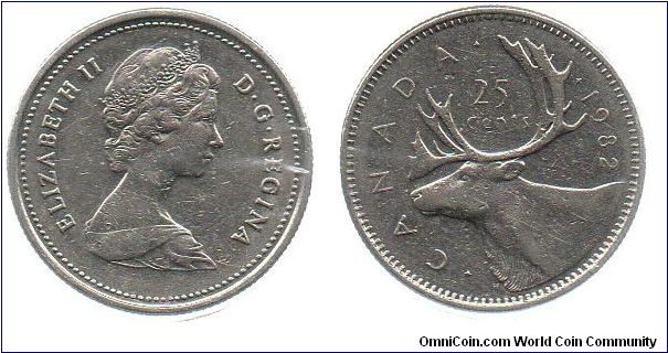 1982 25 cents