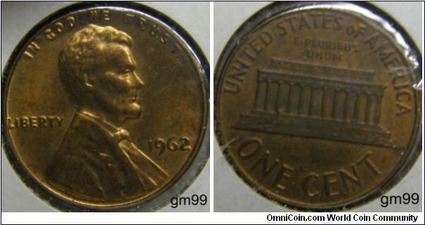 Lincoln One Cent
1962