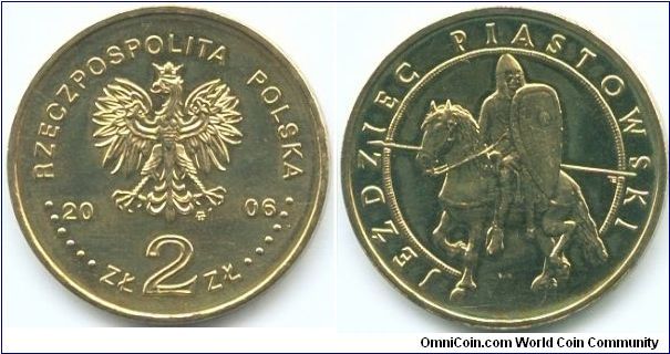 Poland, 2 zlote 2006.
History of the Polish Cavalry.
The Piast Horseman.