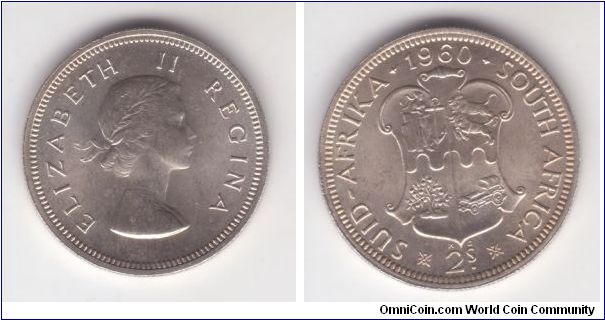 KM-50, 1960 SOuth Africa 2 shillings