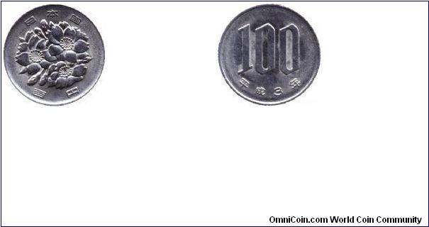 Japan, 100 yen, Cu-Ni