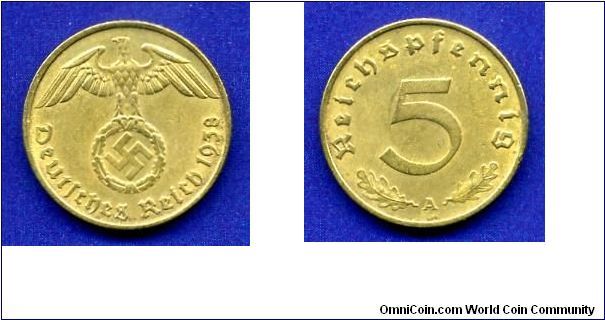 5 reichspfennig.
The Third Reich.


Br.