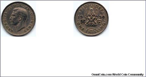 Great Britain, 1 Shilling
King George VI.
Scottish Crest