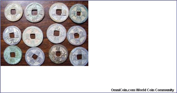 chinese old coins from 600 ad to 1300 ad,for best offer