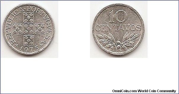 10 Centavos
KM#594
Aluminum Obv: Circles within cross Rev: Value above sprig