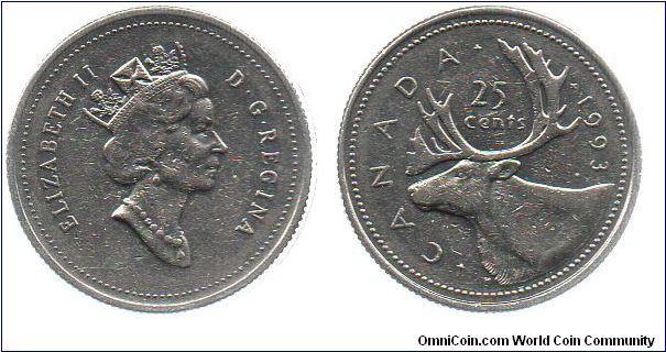 1993 25 cents