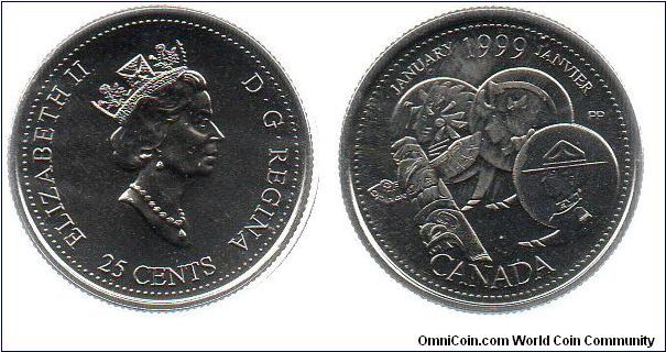 January 1999 25 cents - A Country Unfolds