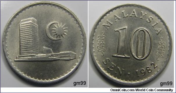 Malaysia 10 SEN 1982