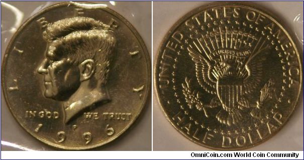 Kennedy Half, 30.6 mm, Cu-Ni, Philadelphia mint mark