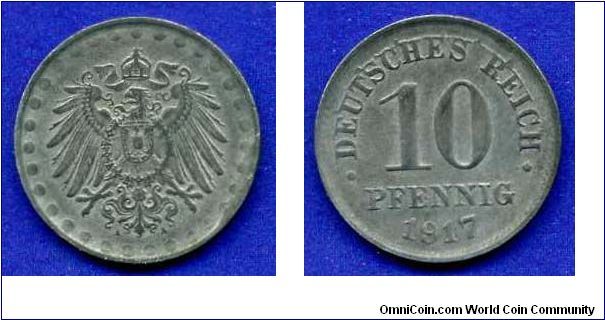 10 pfennig.
German empire.


Zn-Al.