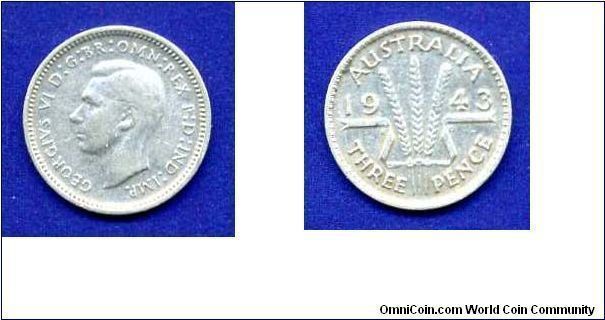 3 pence.
George VI (1936-1952) Rex & Ind:Imp:.


Ag925f. 1,41gr.