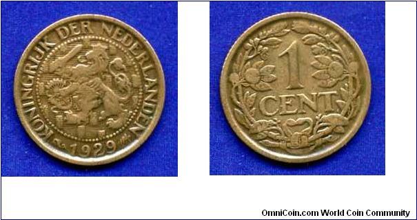 1 cents.
Queen Wilhelmina I (1890-1948).


Br.