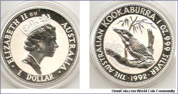 Kookaburra
1 oz. silver