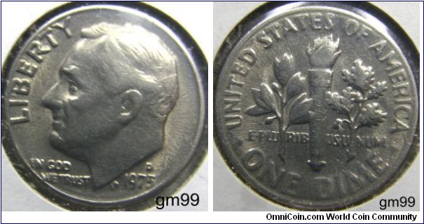 Franklin Delano Roosevelt DIME. 1973D Mintmark: D (for Denver, CO) above the date