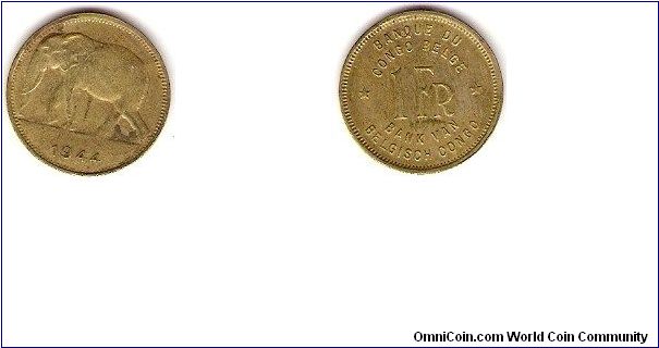 Belgian Congo
1 franc