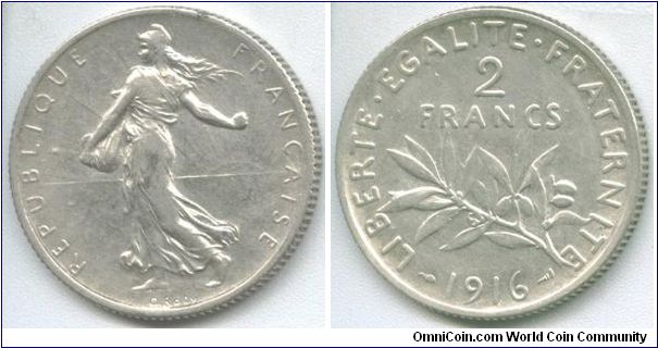 2 Francs, Silver