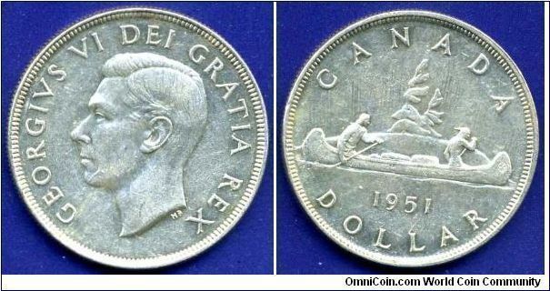 'Voyager' dollar.
George VI (1936-1952) Rex.
Mintage 416, 395 units.


Ag800f. 23,32gr.