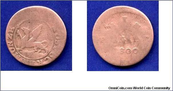 1 pfennig.
Free Imperial city Rostok.


Cu.