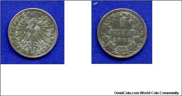 1 kreuzer.
Free city Frankfurt.
Mintage 611,000 units.


Ag167f. 0,835gr.