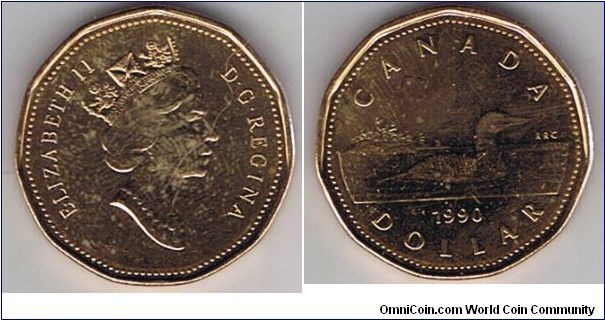 $1 Loonie, from circulation.