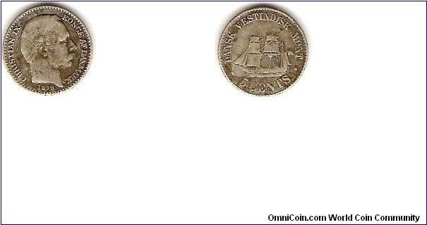 Danish West Indies
Christian IX
5 cents