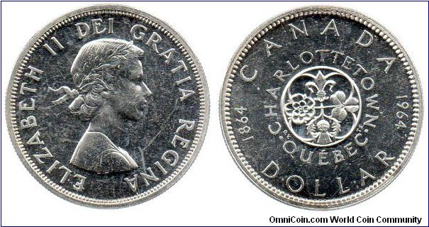 1964 Canada 1 Dollar -Charlottetown