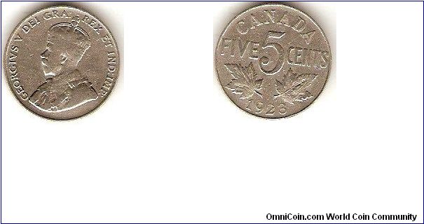 5 cents
George V
nickel