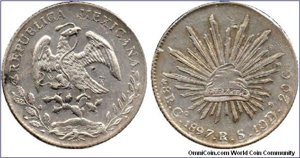 1897 Mexico 8 Reales