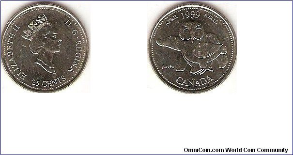 25 cents
April